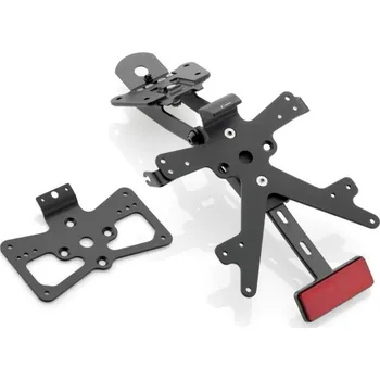 Držák SPZ Rizoma Nastavitelný držák SPZ RIZOMA FOX s osvětlením SPZ a odrazkou pro motocykly YAMAHA MT-10 / FZ-10 Černá