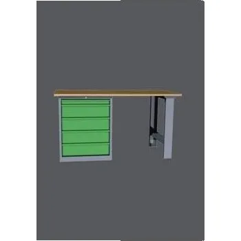 Dílenský stůl EPS 11 Dílenský pracovní stůl Economy Barvy skříní	 šedo-červená RAL3000