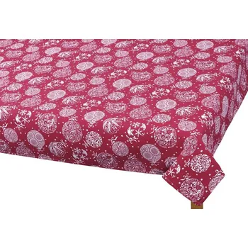 Vánoční dekorace Ubrus VÁNOCE 120x140 cm vánoční koule