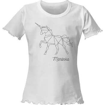 Tričko s potiskem Jednorožec a jméno dětské
