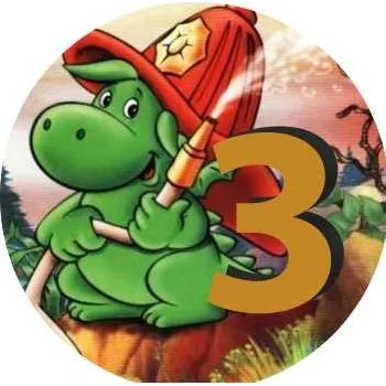 Emblém Soptík 3.místo Barva: barevný, Průměr: 2,5 cm