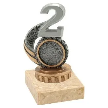 Figurka barevná číslice 2 Barva: barevná, Výška: 8 cm