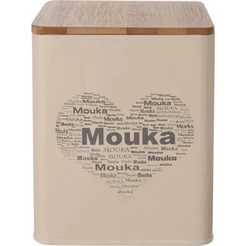 Dóza na potraviny Orion Plechová dóza na mouku 11,5 x 11,5 x 14 cm srdce