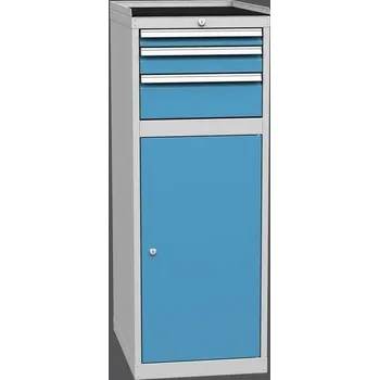 Skříňka na nářadí Zásuvkové skříně DPO 04E2 zásuvková, dílenská Barvy skříní	 šedo-šedé RAL7031