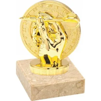 Figurka zlatá šipky Barva: Zlatá, Výška: 10 cm