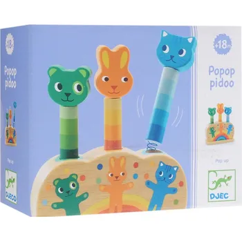 Dřevěná hračka Djeco Vyskakovací zvířátka