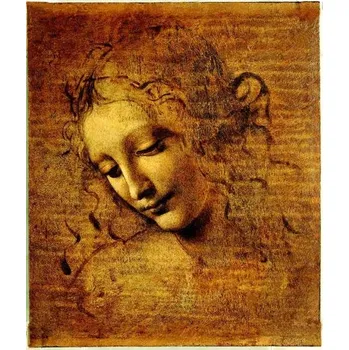 Puzzle Ricordi Leonardo da Vinci: Tvář mladé dívky 1000 dílků
