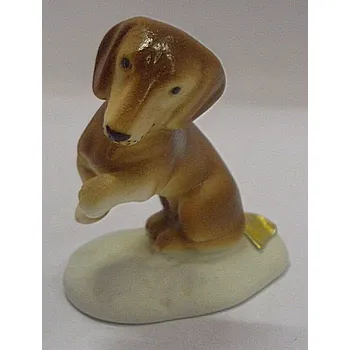 Pes jezevčík soška porcelánová Royal dux Duchcov 41