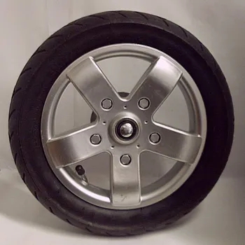 Kolo ke kočárku Kolo ke kočárku GIGANT s osou a ložiskem stříbrný střed nafukovací 12 palců