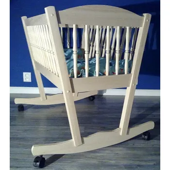 Dětská postýlka Kolébka použitelná jako postýlka dřevěná romantická retro