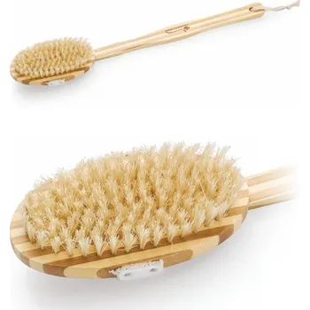Spa beauty Masážní kartáč dřevěný dlouhá rukojeť, se štětinami