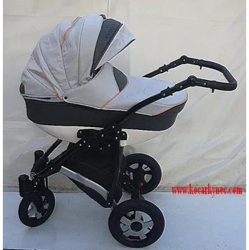 Kočárek Kočárek kombinovaný Kompas komfortní ALU konstrukce Šedý