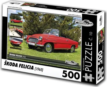 Puzzle KB Barko Retro Auta Škoda Felicia 1960 500 dílků