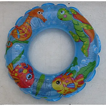 Kruh nafukovací dětský Mořský svět 61 cm bledě modrý