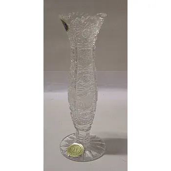 Váza Váza úzka křišťálová na jednu kytku skleněná Ilona O408
