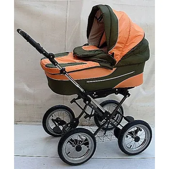 Kočárek Kočárek Laura přehazovací rukojeť Nový oranžovo zelený