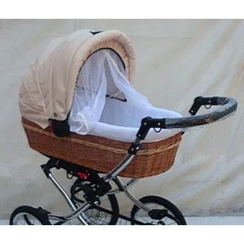 Kočárek Záclonky na kočárek napojitelné na boudu retro styl