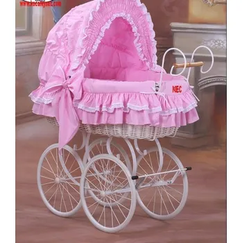 Kočárek Retro kočárek pro vnitřní použití růžový