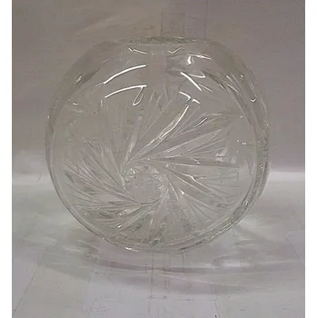 Váza Váza koule skleněná O405 křišťálová broušená typ větrník Nela