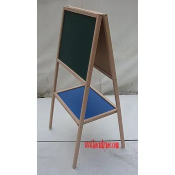 Kancelářský nábytek Tabule velká dřevěná typ "A " stojanová oboustranná na Křídu + Fixy