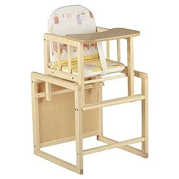 Jídelní židlička Židlička dřevěná krmící vícefunkční masiv