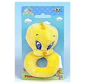 Hračka pro kojence Chrastítko plyšové 12cm Baby Tweety 0m+ na kartě