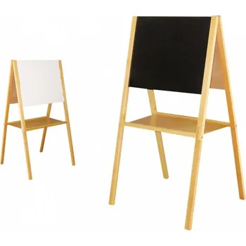 Kancelářský nábytek Tabule dřevěná stojanová vysoká školní oboustranná Novinka