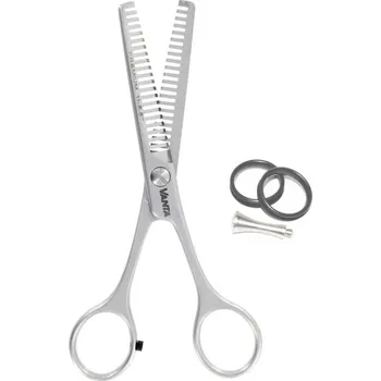 Břitva na holení Nůžky kadeřnické EFILAČNÍ Vanta Inox PREMIUM oboustranné 21 zubů č. 5,5