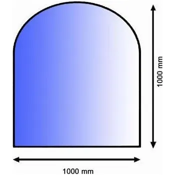 Podkladové tvrzené sklo pod kamna Lienbacher 21.02.881.2