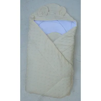 Zavinovačka Zavinovačka s kapucí béžová s bublinkami