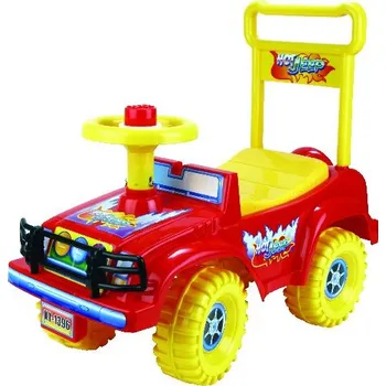Dětské vozidlo Odrážedlo Požárník jeep pro vyšší dítě červený