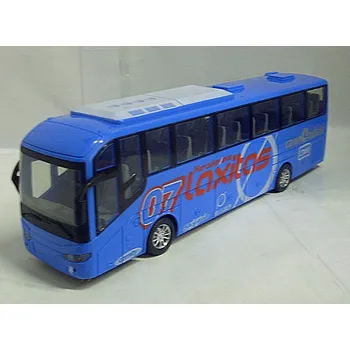 RC model auta Autobus svítící RC na dálkové ovládání s packetem 07 Laxitas Sky line modrý