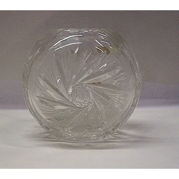 Váza Váza koule broušená křišťálová skleněná brus větrník Ema O404