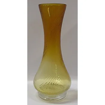 Váza Váza skleněná průhledná na kytky okrová SOM 10