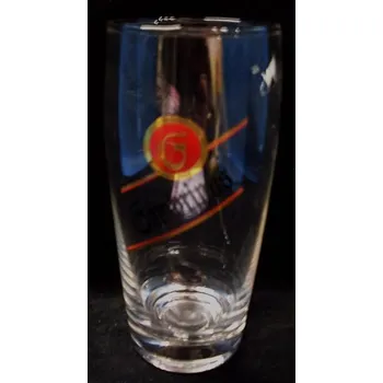 Sklenice Půllitr skleněný štuc nápis Gambrinus