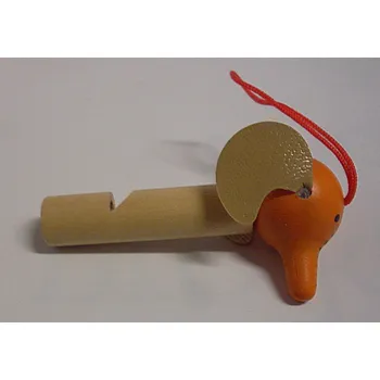 Dřevěná hračka Pišťalka dřevěná pejsek