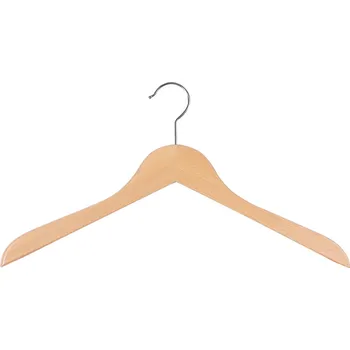 Ramínko Dámské dřevěné ramínko DK s lakovaným povrchem a zakulaceným designem