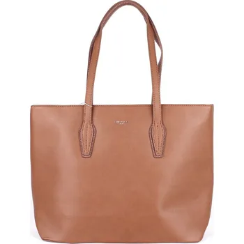 Dámská velká kabelka na rameno David Jones CM5384 hnědá | KabelkyproVas.cz