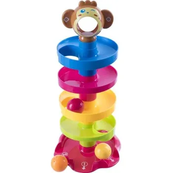 ostatní stavebnice Labyrint pro nejmenší Opička kuličkodráha stavebnice plastová pro děti od 18 měsíců