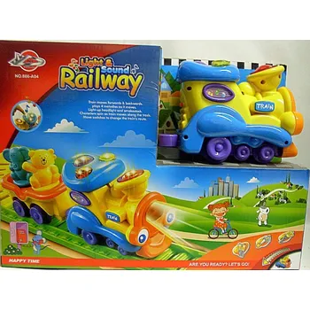 Vláček a vláčkodráha Vláčkodráha Mašinka Tomáš Railway svítící zvuková jezdící s kolejemi pro nejmenší HIT