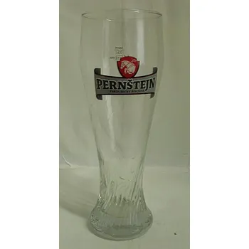 Sklenice Pullitr skleněný pivní vysoký Pernštejn Pardubice