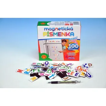 Kancelářský nábytek Písmena plastová magnetická na tabuli či na ledničku 100 dílná