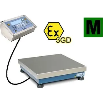 Obchodní váha váha DINI ARGEO TQ 150kg/50g, 400x400mm, ATEX3GD, EU ověření (váha do prostředí Ex, zóna 2 a 22)