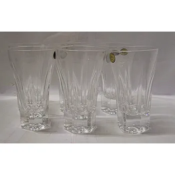 Sklenice Odlivky na pivo odolné český křišťál Victoria sklenice O456 vysoké hranaté