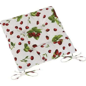 Podsedák Sedák EMA prošívaný 40 x40 cm, prošívaný jahody a třešně