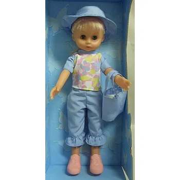 Panenka Panenka mrkačka česací vlásky velká celoplast Daisy s kabelkou 33 cm