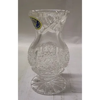 Váza Váza miniaturní elegantní O121 O248 skleněná broušená křišťálová