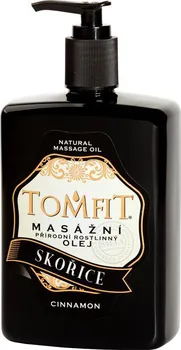 Masážní přípravek Tomfit Cinnamon přírodní masážní olej 500 ml