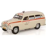 Škoda 1201 (1956) Sanitka - Záchranka Abrex kovový model auta