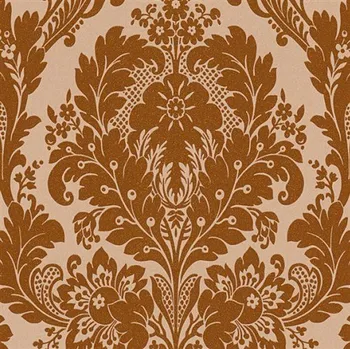 Tapeta Vinylové tapety zámecký vzor měděný s třpytkami 32750-1